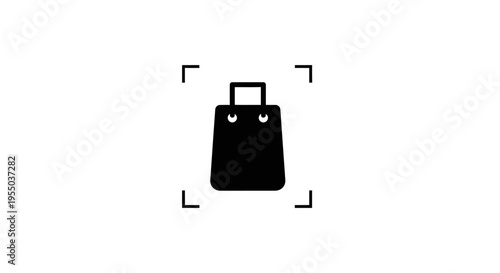 Black bag with a handle.