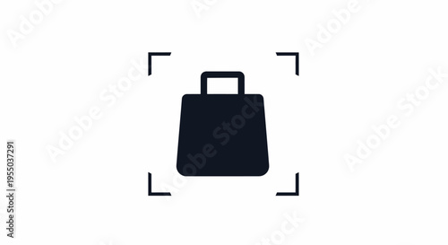 Black bag with handle.