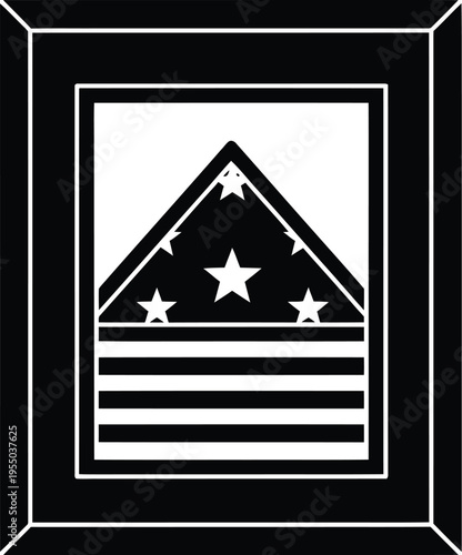 Memorial day tribute honoring fallen heroes with patriotic symbols