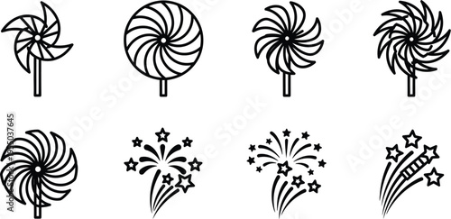 Memorial day fireworks illustrations patriotic explosions of joy