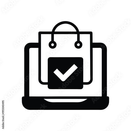 Free Download Gray shopping cart symbol displays a checkmark symbolizing completed online purchases and a seamless checkout process - GFXLoad