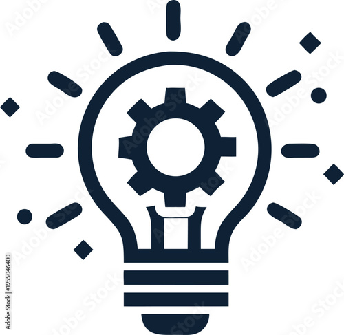 A black light bulb displaying a bold white dollar symbol emanates brightness through linear rays