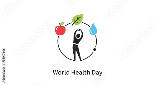 World Health Day Awareness Campaign Logo.