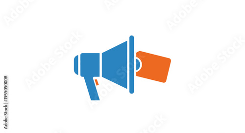 Megaphone loudspeaker announcement device tool.