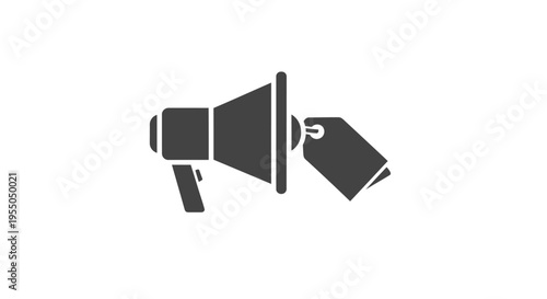 Megaphone Loudspeaker Icon Symbol.
