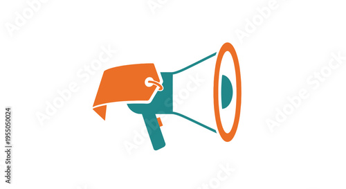 Megaphone with a billboard attached.