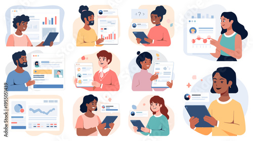 A minimalist illustration of a digital interface, perfect for representing technology, innovation, and modern communication in website design or marke