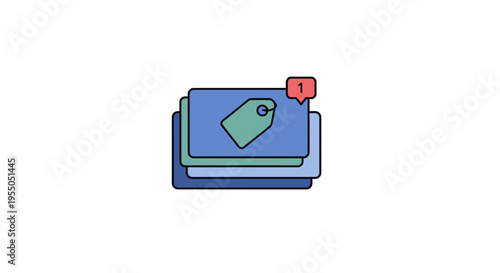 Blue stack of paper files office.