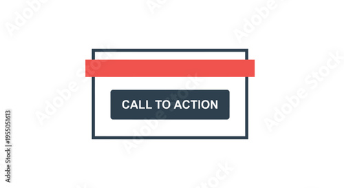 Call to action button design.