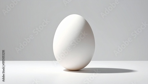 白くて存在感のあるシンプルな卵の背景画像