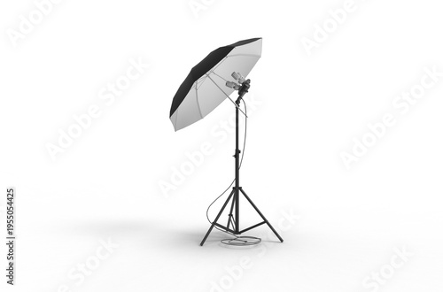 Professional studio light with umbrella