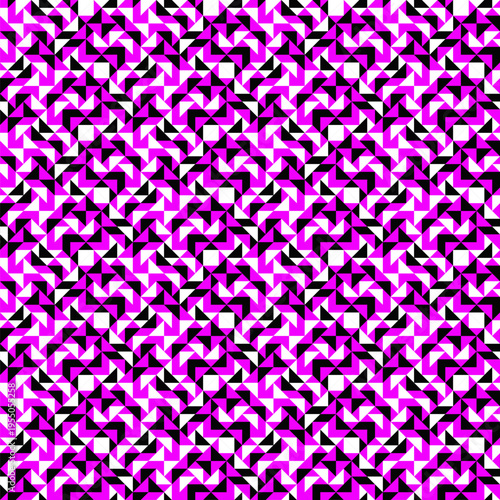 Abstract random three color pattern background - seamless repeating vector graphic design