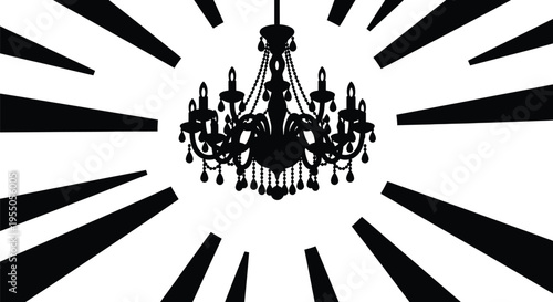 Met gala new york city fashion event black and white chandelier