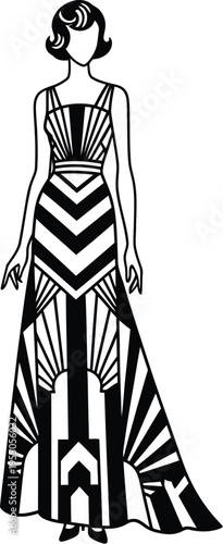 Met gala new york fashion event illustration