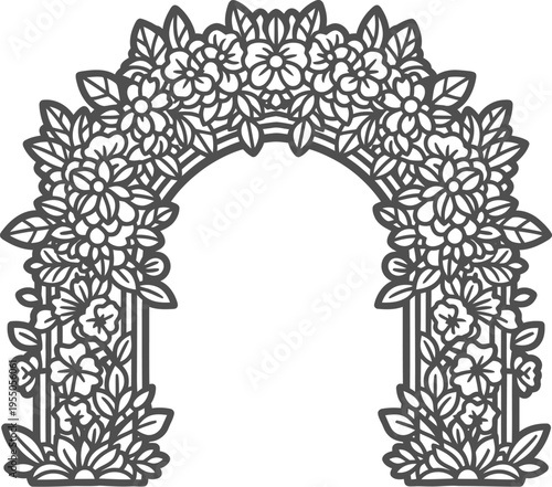 Met gala new york city floral archway fashion event