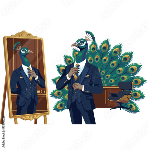 Aggressive Corporate Chicken Mascot