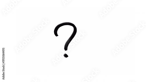 Hand drawn question mark symbol
