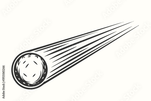 A dynamic comet hurtles through space, leaving a trail of cosmic particles and stars