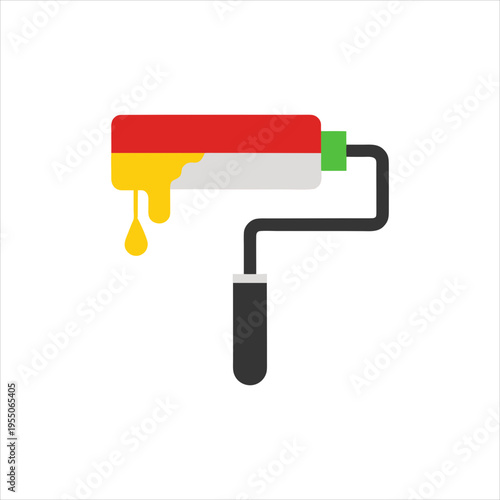 International Workers Day Paint Roller Vector Minimal Design