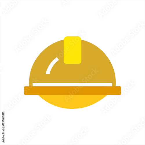Safety Helmet Construction Vector Flat Minimal Icon Design
