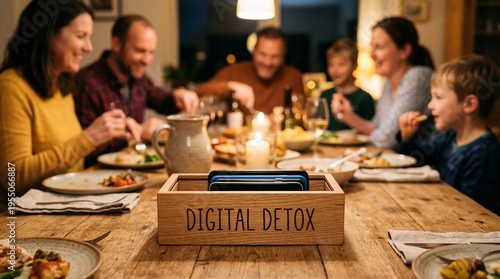 Family Dinner with Digital Detox: Unplugged Connection and Warmth