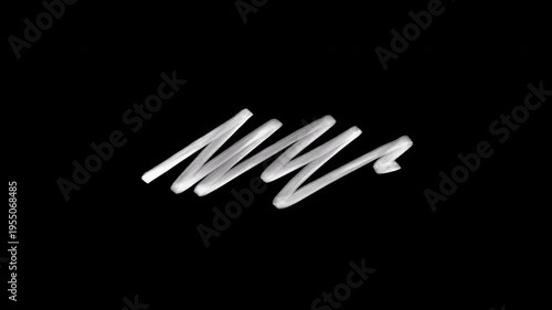 Hand drawn white scratch cross out