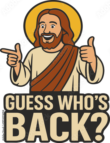 Guess who is back Svg, Easter Svg, Risen Jesus svg