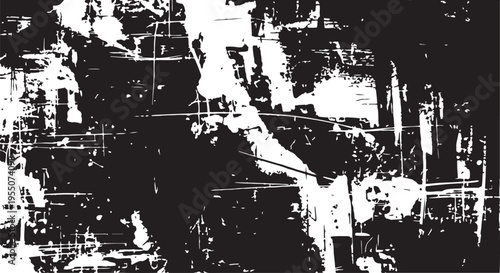 Black and white grunge texture with scratches and stains  abstract background
