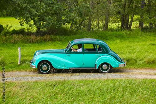 Beautiful German classic cars, rare post-war models from the German Democratic Republic whose brands no longer exist.