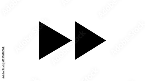 Black Triangle Play Buttons Icons.