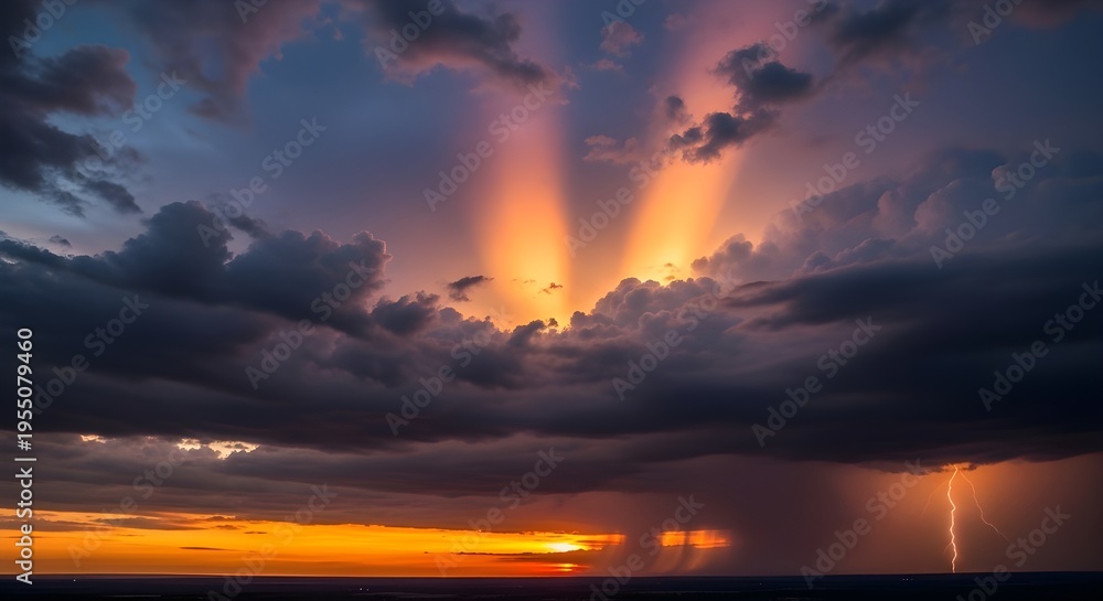 Fototapeta premium sunset over the sea