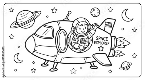 Astronaut in Space Suit Smiling.