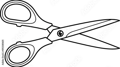 Scissors cutting tool for crafts.