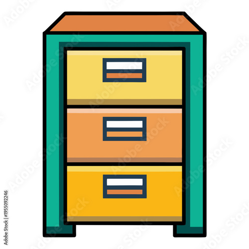 Office filing cabinet storage furniture organizer with drawers for document management system