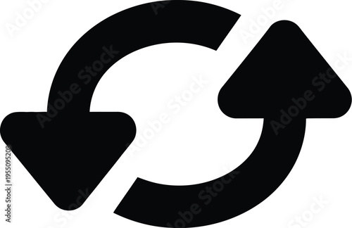 Arrow icon commonly used to represent exchange, transfer, or flow direction. 