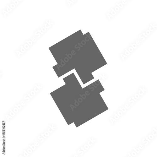 Two matching elements icon