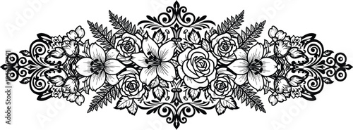 Victoria day canada celebration floral pattern design