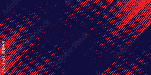 Abstract speed lines style orange color halftone banner design template. vector eps10