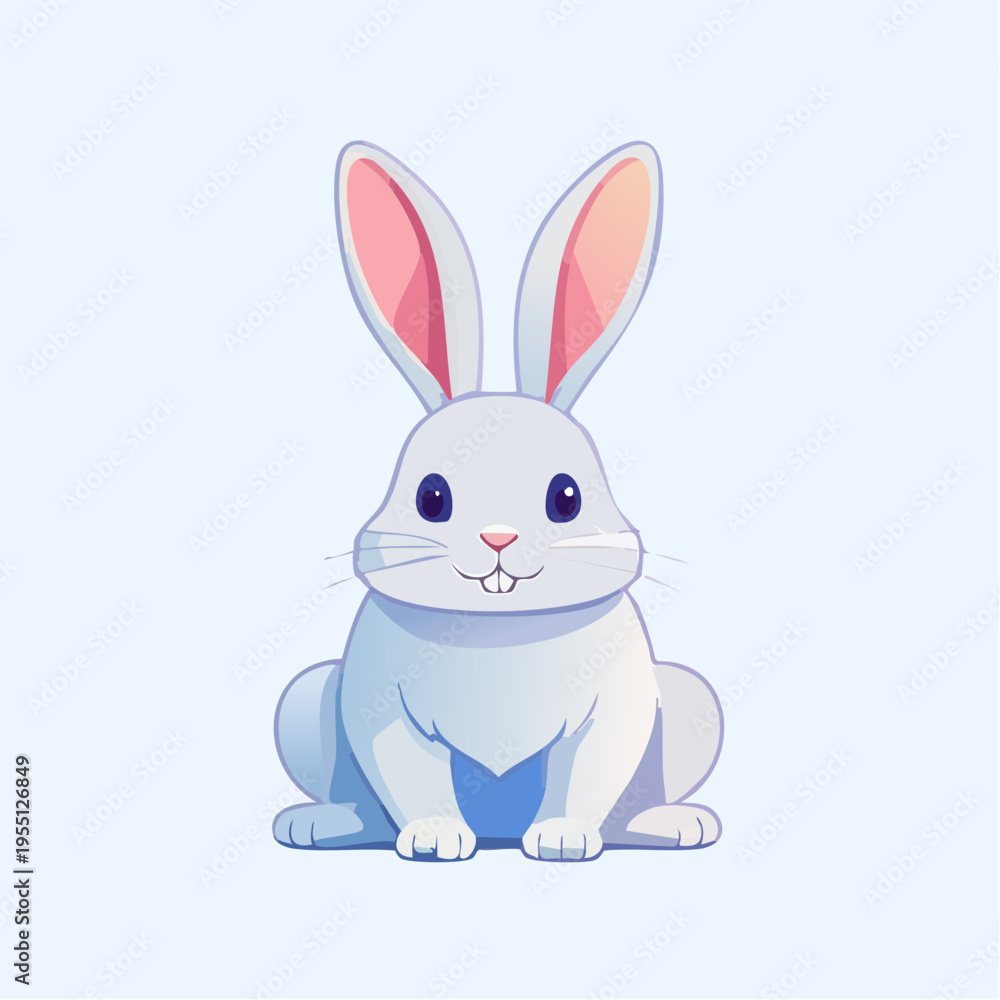 Fototapeta premium Minimalistischer Osterhase