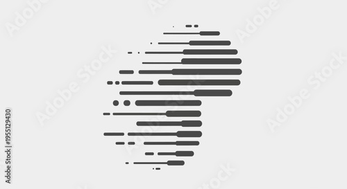 Dynamic abstract digital illustration with horizontal lines creating a sense of rapid movement and technological data flow, perfect for modern design concepts and branding