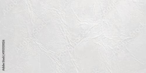 White crumpled paper texture background, elegant abstract wrinkled parchment surface with subtle shadows and creases