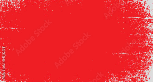 Vibrant red background with distressed white edges