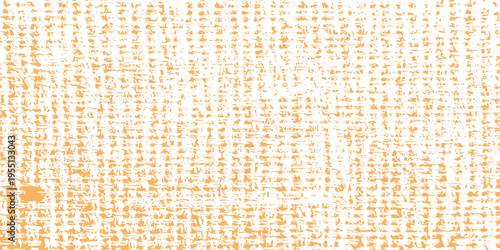 Orange grunge texture background with distressed halftone pattern, weathered rustic canvas effect for graphic design