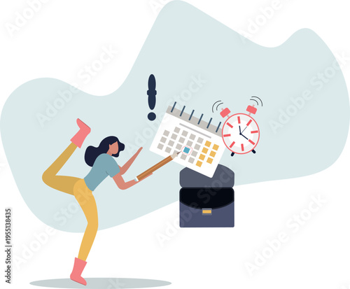 Important appointment calendar date, reminder or schedule for meeting or event, work deadline or planning for launch date concept.person's life situation and his activities.