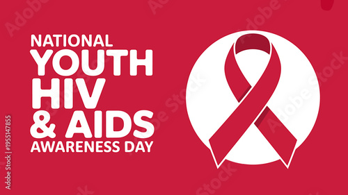 National Youth HIV and AIDS Awareness Day red ribbon symbol