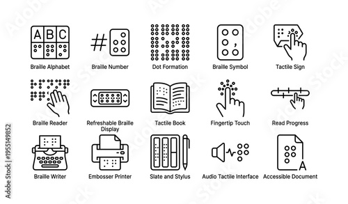 Braille symbols and tools for enhanced accessibility and tactile communication