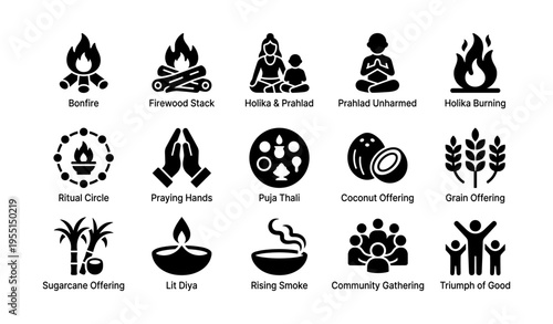 Symbols of holi festival traditions in india