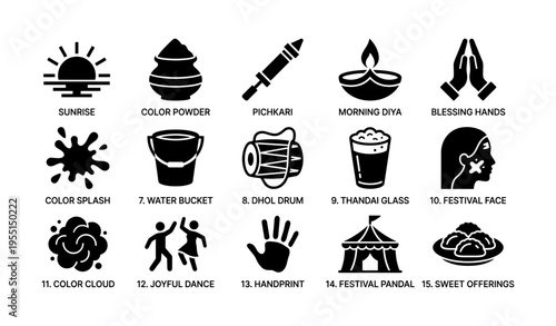 Symbols of indian festivities: joy, music, rituals, traditions, and celebrations