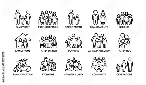 Family icons: relationships, activities, generations, and togetherness