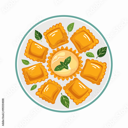 Kürbisravioli mit Salbeibutter